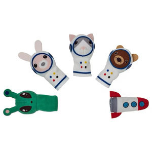 IKEA AFTONSPARV 5-Piece Finger Puppet Set, Multicolor (205.516.42) NEW